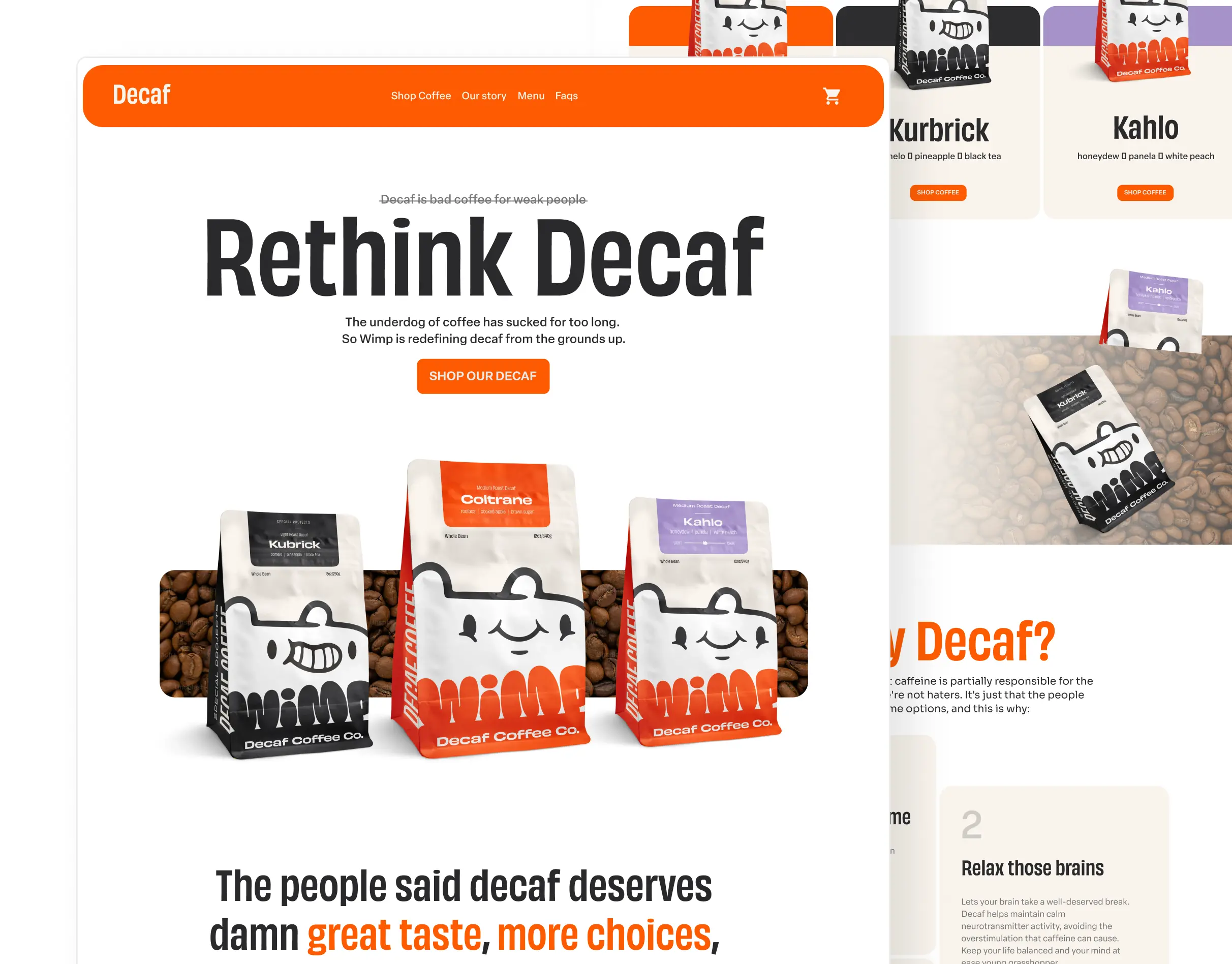 decaf website image